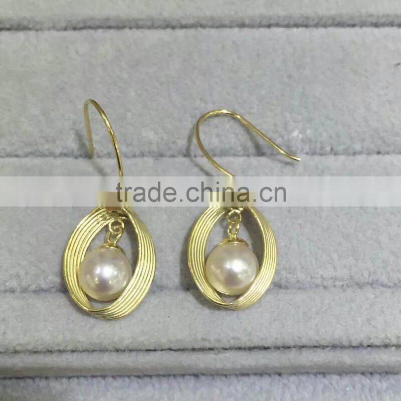 5-5.5mm white Akoya pearl earring designs