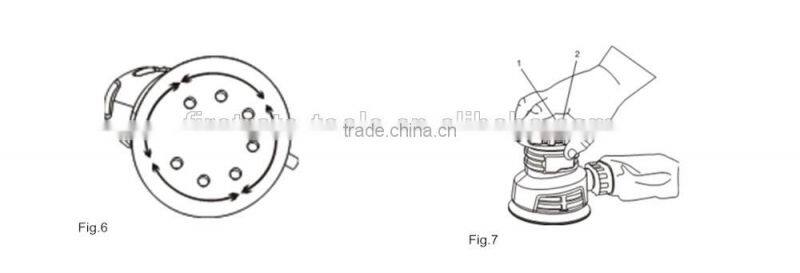 240W 125mm hot selling type electric detail sander sander tools