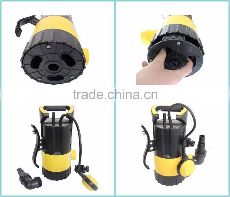 Submersible pump for clean&dirty water with changeable bottom