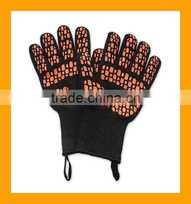 932F Extreme Temperature Heat and Flame Resistant Gloves for BBQ, Grill, Oven, Cooking, Fireplace etc