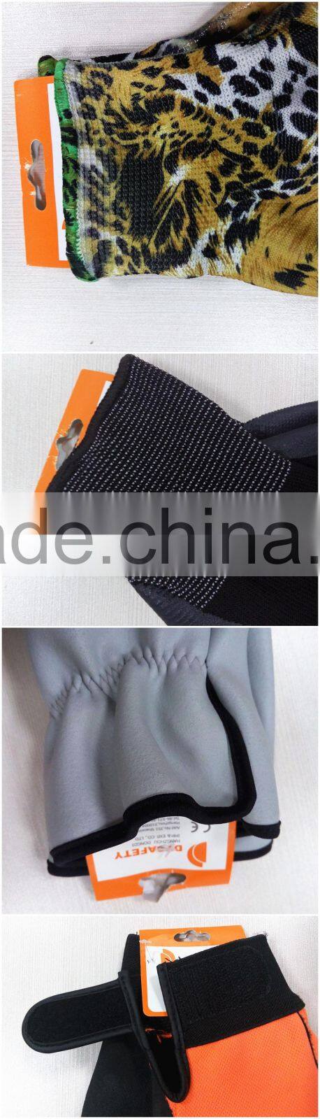 DDSAFETY 2017 High Quality Nylon Coated With Nitrile Glove