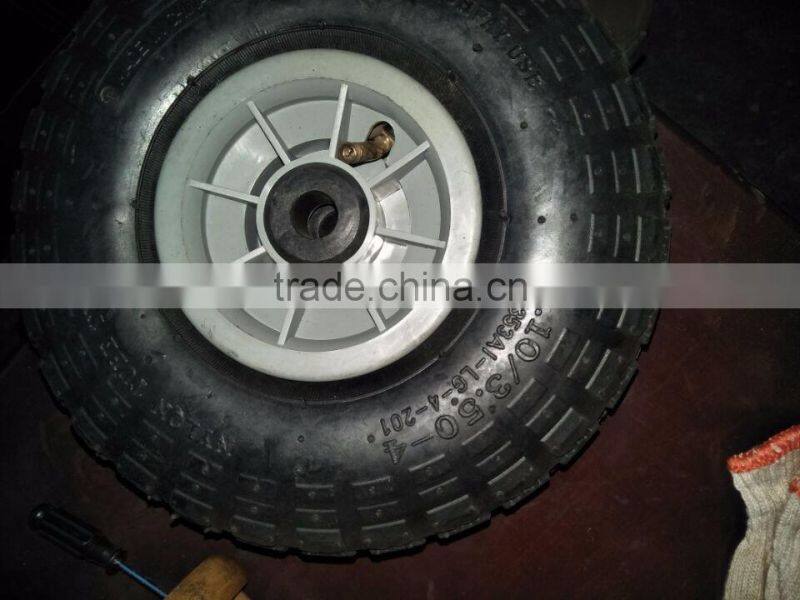 wheel barrow wheel 3.50-4 pneumatic rubber wheel 3.50-4
