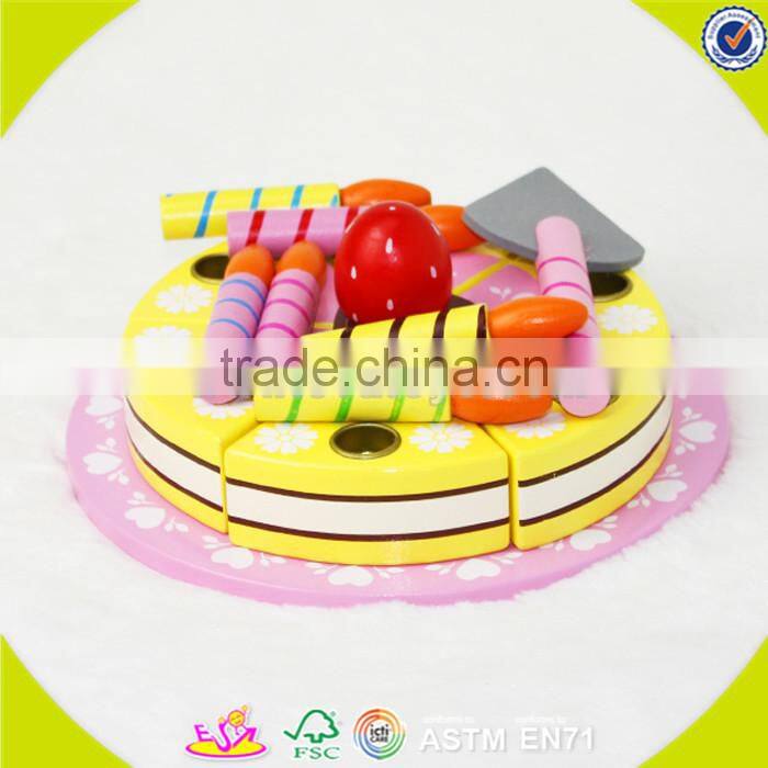 Wholesale high quality kids wooden tea toy popular pretend baby wooden tea set toy bring fun W10B051