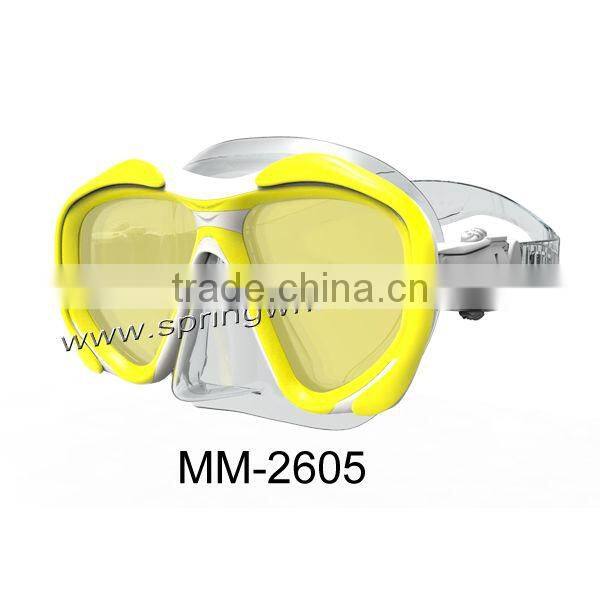 Silicone Mirrored Diving Mask with PC&Painting, Diving Equipment,Diving scuba(MM-2600)