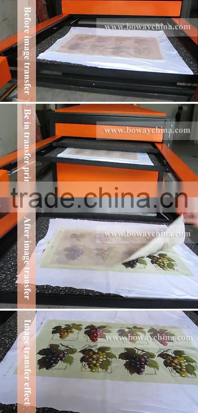 Hydraulic Automatic Sublimation Flatbed garments hot heat transfer printing machine