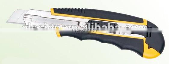 Stationery knives with skidproof rubber grip handle