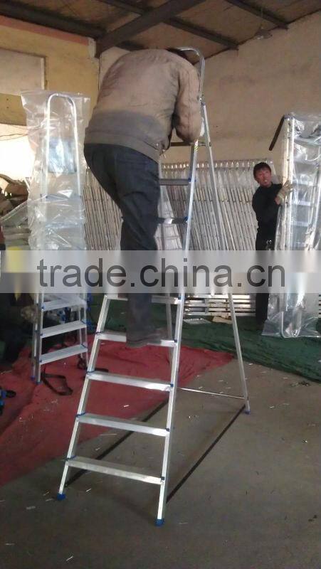 wholesale high quality house hold foldable multi-use four steps folding aluminum ladder