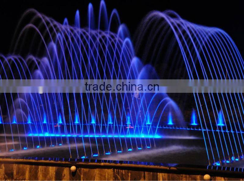 Stainless steel underwater DMX controller 12w led nozzle fountain light