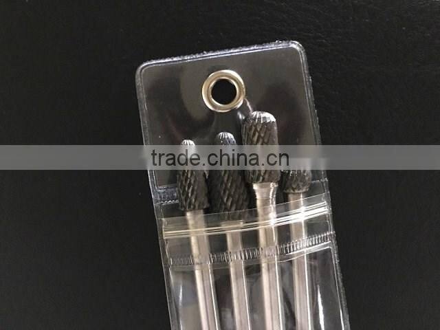 4PC Long Shank Carbide Rotary Burr With Vinyl Pouch