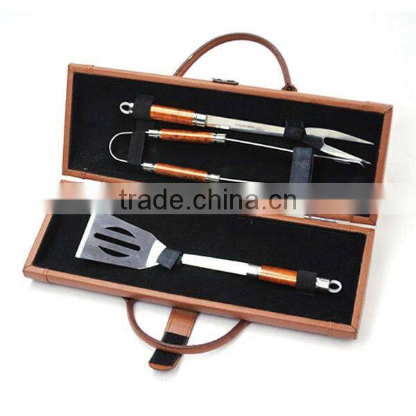 BQ-0052 / PVC leather case barbeque tool