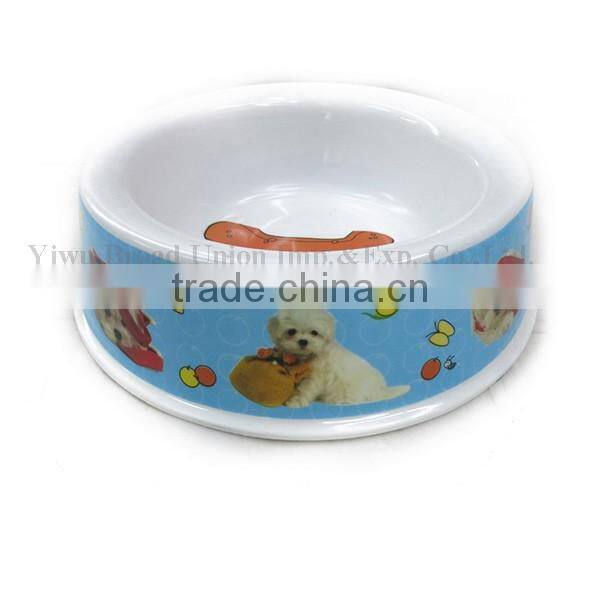 Round Shape Plastic Dog Food Bowl