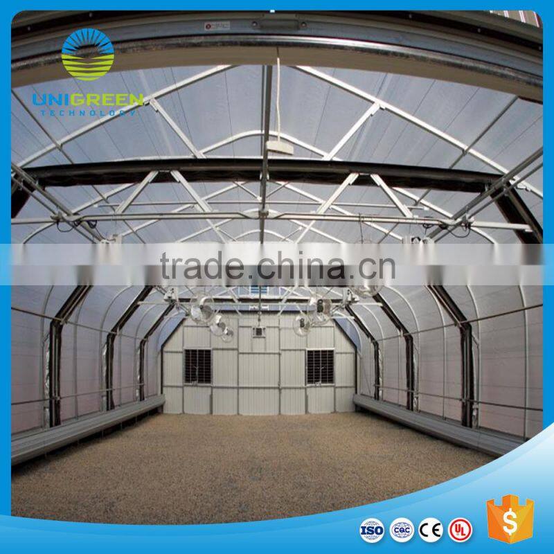 Single-span solar greenhouse for sale with good price and service