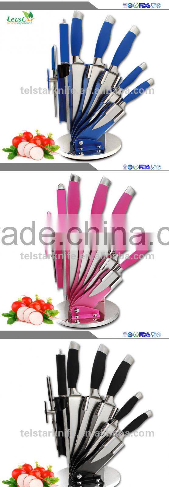 8pcs the hollow handle knife set
