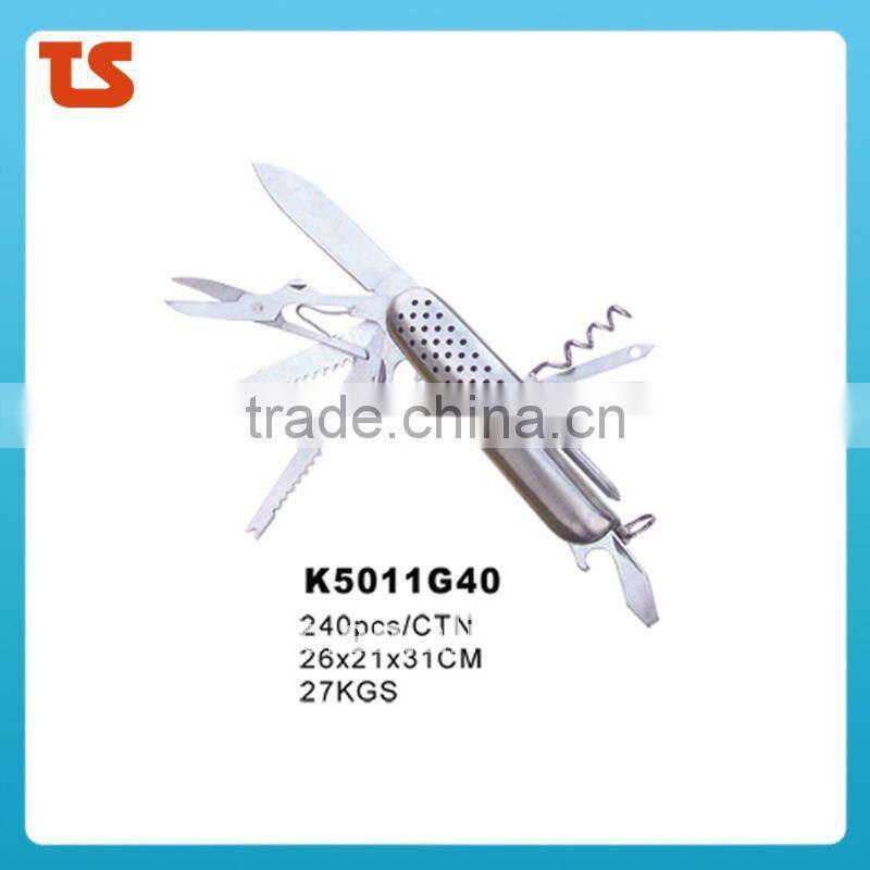 2014 spring New design multi knife pocket knife multi function LED knife K5011G