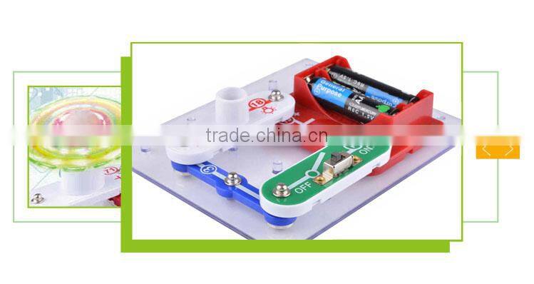 Kids Educational Toy Assembled Lamp Electronic Block Kit