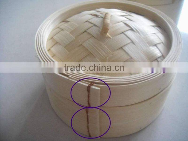 5" diameter Chinese natural designed Bamboo dim sum Steamer