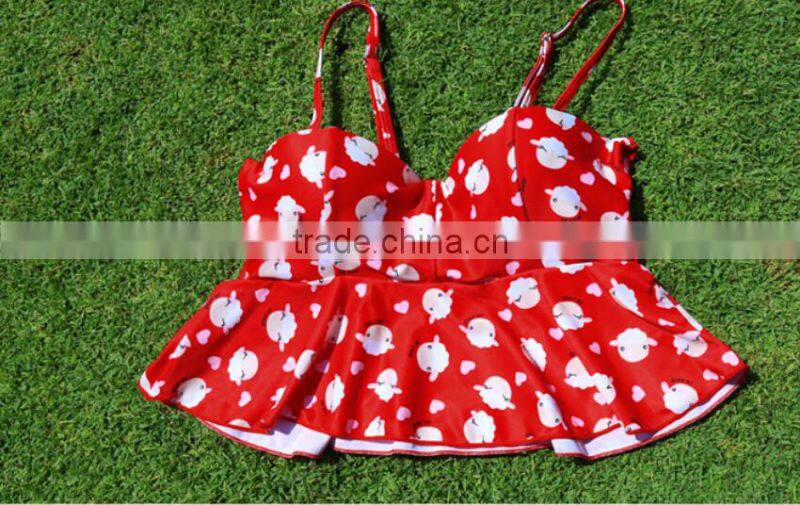 2016 Hot Sex Printing Quick Dry Top Quality Bikini Girl with Neoprene Fabric