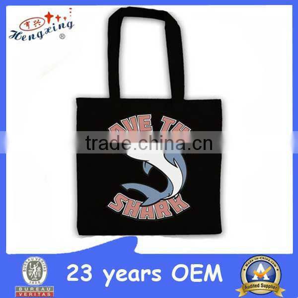 Custom design prined handled canvas bag