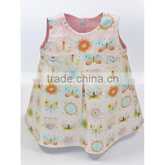 New design wholesale lovely printed children summer clothes kids frocks 2 year old girl dress