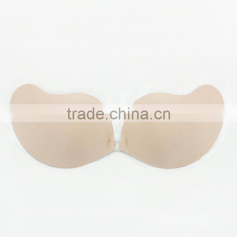 nylon sticky nude bra for women