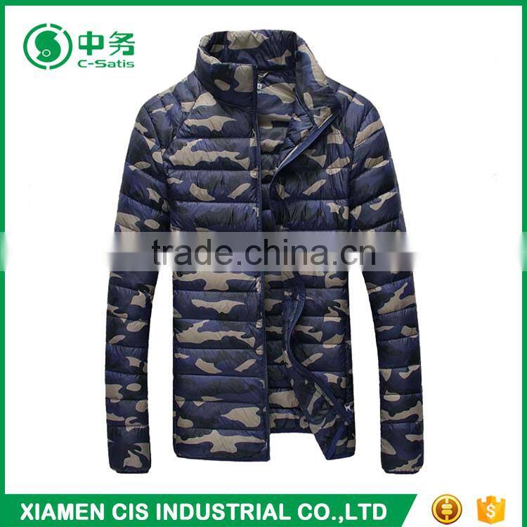 2017 New Style Winter Keep Warm Mens Ultralight Camo Printed Puffer Jacket for Sale