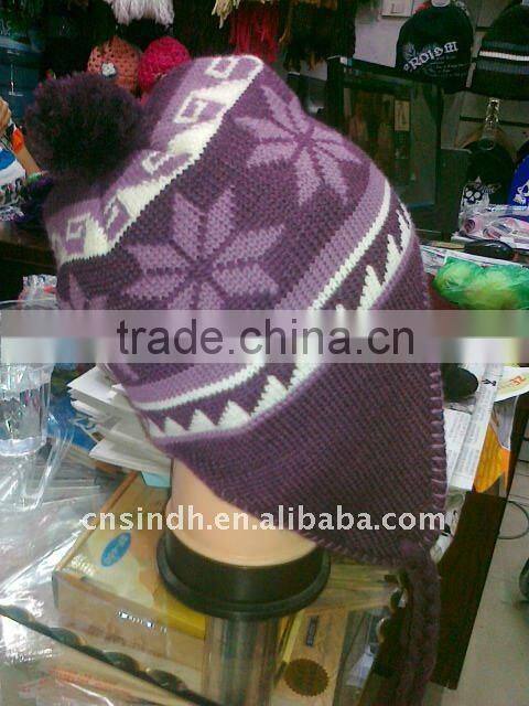 acrylic hat and scarf set