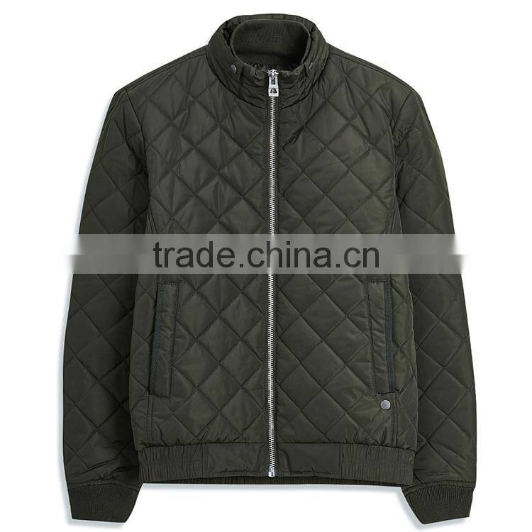 Men's Fashion Design Diamond Quilting Padded Hoody Jacket For Sale