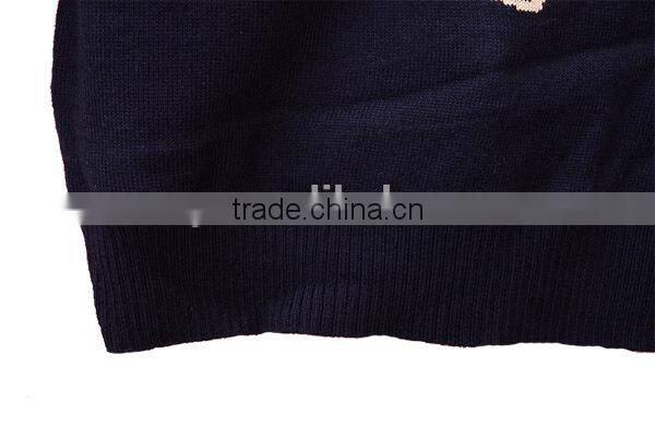 Fashion Glasses Child Jacquard Sweater Knitting Patterns Children Pullover