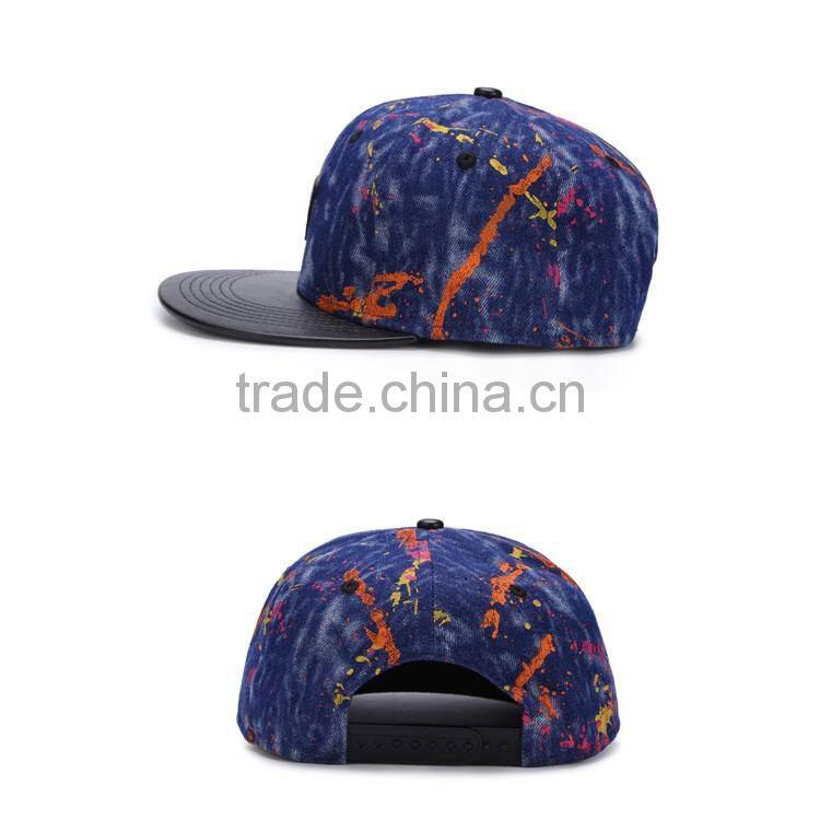 custom 5 panel cap fiat brim blank snapback cap