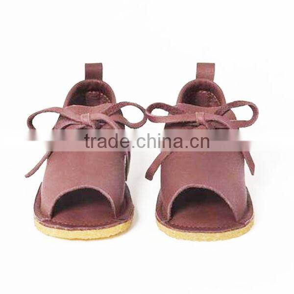 Guangdong wholesale shoe soft leather baby gladiator sandals