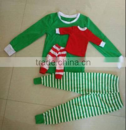 Wholesale christmas pajamas clothing children cotton outfit baby clothes christmas pajamas clothes