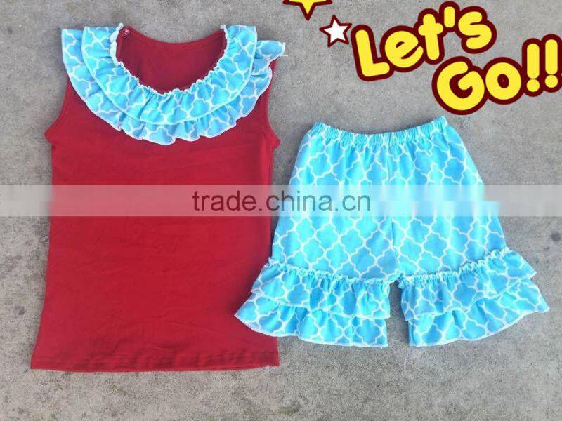 Easter festival spring girl ruffle set baby girl easter rabbit printed and pink arrow style fashion boutique girl dress clothing