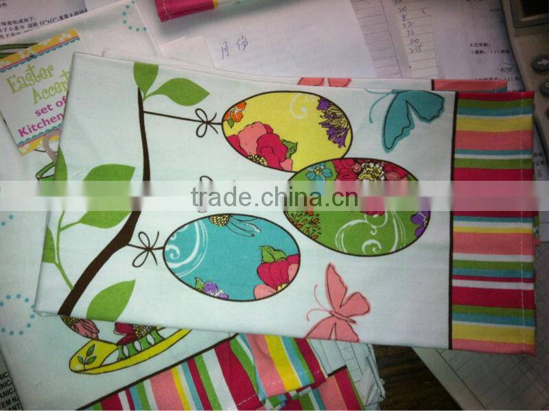 bright colour custom printed kitchen towels in cheap price