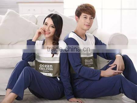 2015 wholesale couple pajamas set