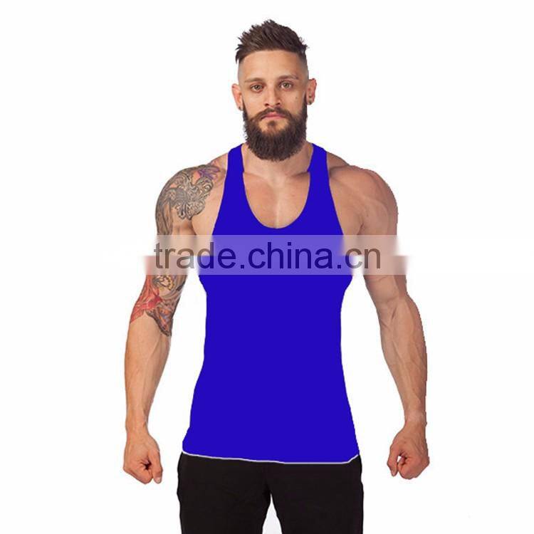 Shandao OEM wholesale fitness training sleeveless 100%cotton custom clothing gym
