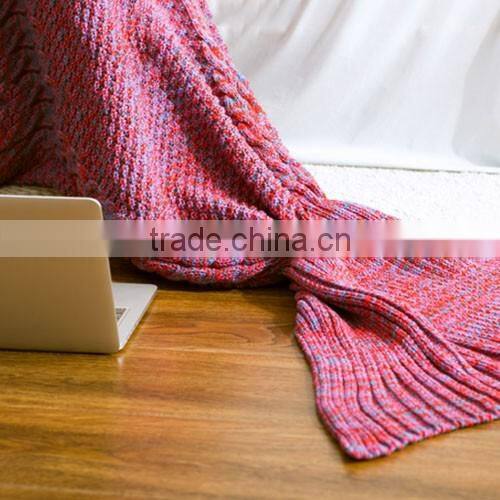 New Design Blankets Cashmere&wool Mermaid Tail Blanket