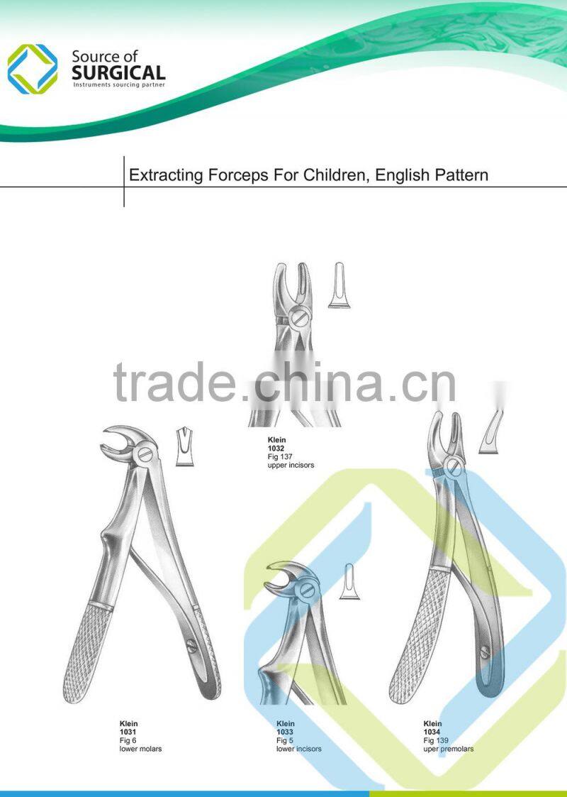 2 Extracting Forceps With Anatomically Shaped Handle