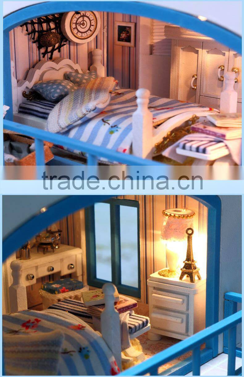 2015 Wooden doll house,DIY doll house