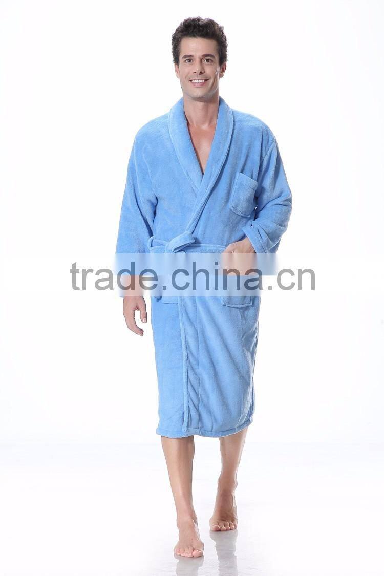 coral fleece beauty bathrobe unisex salon beauty bathrobe