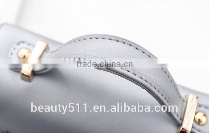 Shape Women Bag Leather Handbag With Rotating Lock Shoulder bag HB5401