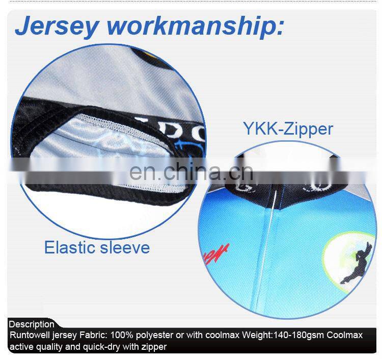 Mens hot promotional custom sublimation cycling jersey
