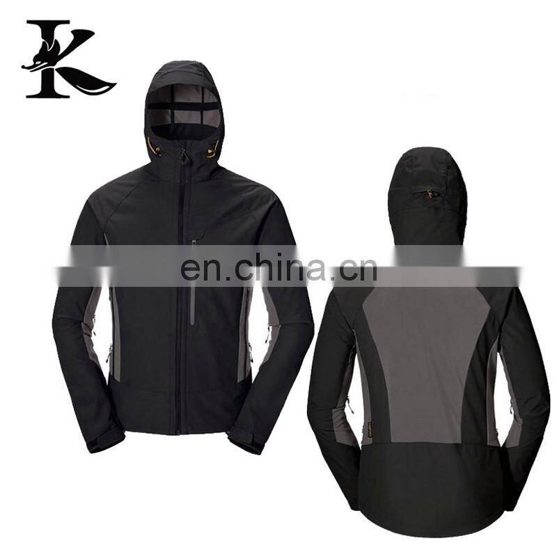 Custom design military hooded softshell jacket for men