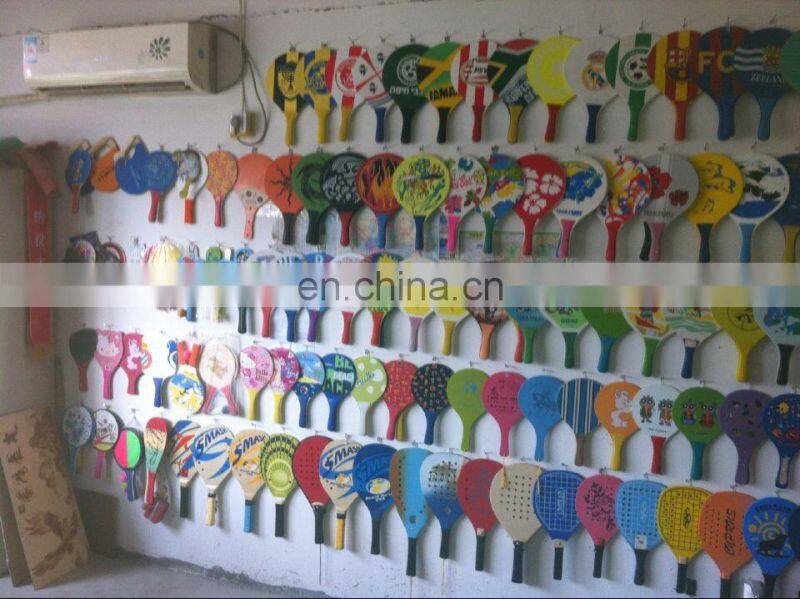 Great For Summer fun Beach Tennis Wooden Paddle Game Set Racquet and Ball Game