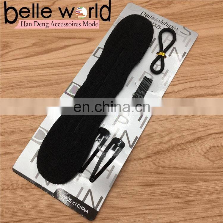 Magic Hair Styling sets Clip Accessory Maker Tool Foam Sponge Hairpins hairband Bun Donut