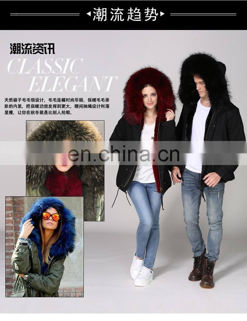 Newest 2016 winter fashion hot selling mens hooded raccoon fur coat faux