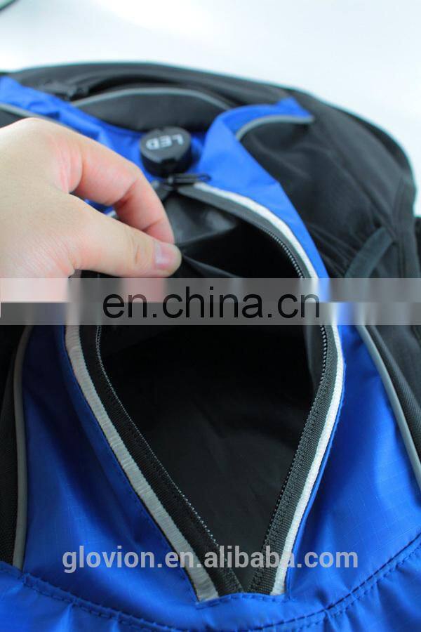 New design USB led light backpack for knight