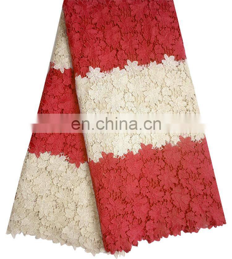 Wholesale guipure lace for weddingChemical lace for dressAfrican fashion flower design lace