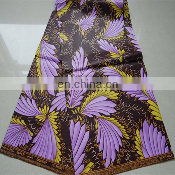 Hot Sale African super JAVA print fabrics Hitarget Wax print fabrics Veritable Guaranteed JAVA