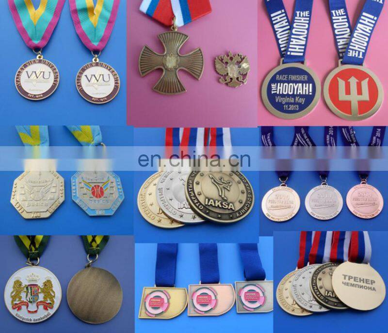 factory price russian souvenir competition medal award ribbon