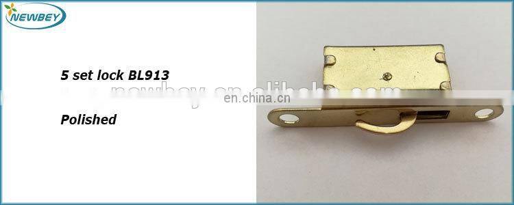 Gold Color Wooden Jewerlry Box Lock Wooden Case Lock In Five Set